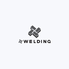 Fototapeta premium illustration consisting of an image of a welded structure in the form of a symbol or logo