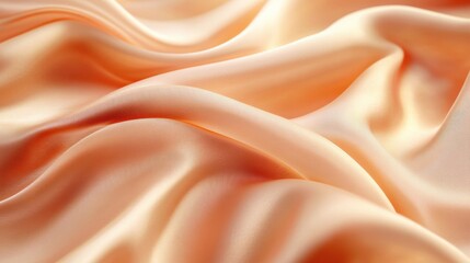 Obraz premium Elegant Peach Satin Fabric Textures for Fashion and Design