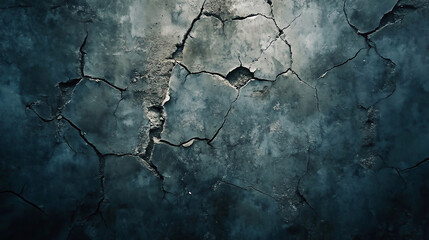 Cracked Dark Concrete Wall Texture Background for use in various design projects and more
