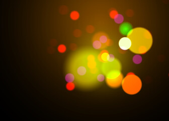 Bokeh Photo Overlay on Black Background. Beautiful Soft Light Bokeh Effect. Ideal for Photography, Graphic Design, and Video Editing.