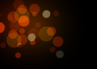 Bokeh Photo Overlay on Black Background. Beautiful Soft Light Bokeh Effect. Ideal for Photography, Graphic Design, and Video Editing.