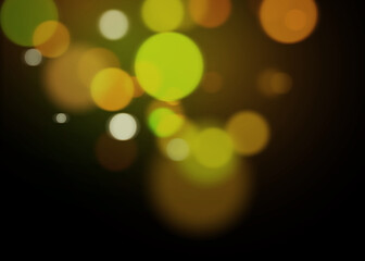 Bokeh Photo Overlay on Black Background. Beautiful Soft Light Bokeh Effect. Ideal for Photography, Graphic Design, and Video Editing.