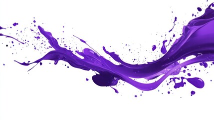Fototapeta premium Purple Splashing Paint