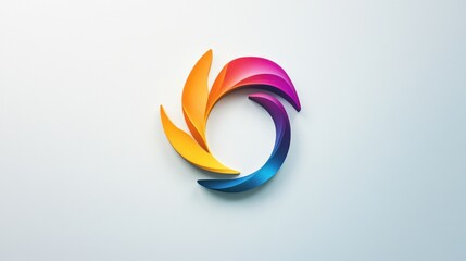 Obraz premium Abstract Colorful Circle Logo Design