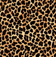 Fototapeta premium leopard texture, dark blurred background, wild cat spots, wool, jaguar print