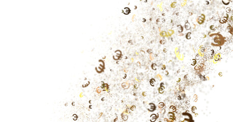 Golden Confetti Explosion
