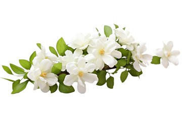 White jasmine flower blossom plant.
