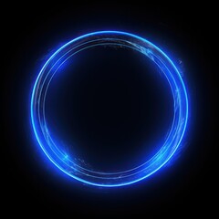 Obraz premium Blue light ring effect image