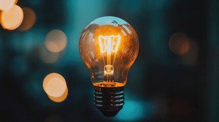 Image of A Light Bulb Depicting An Idea, Generative AI