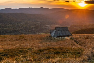 Bieszczady Mountains in the Warm Embrace of Autumn