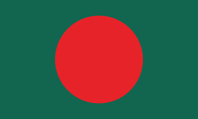 Bangladesh flag official proportions correct, vector illustration