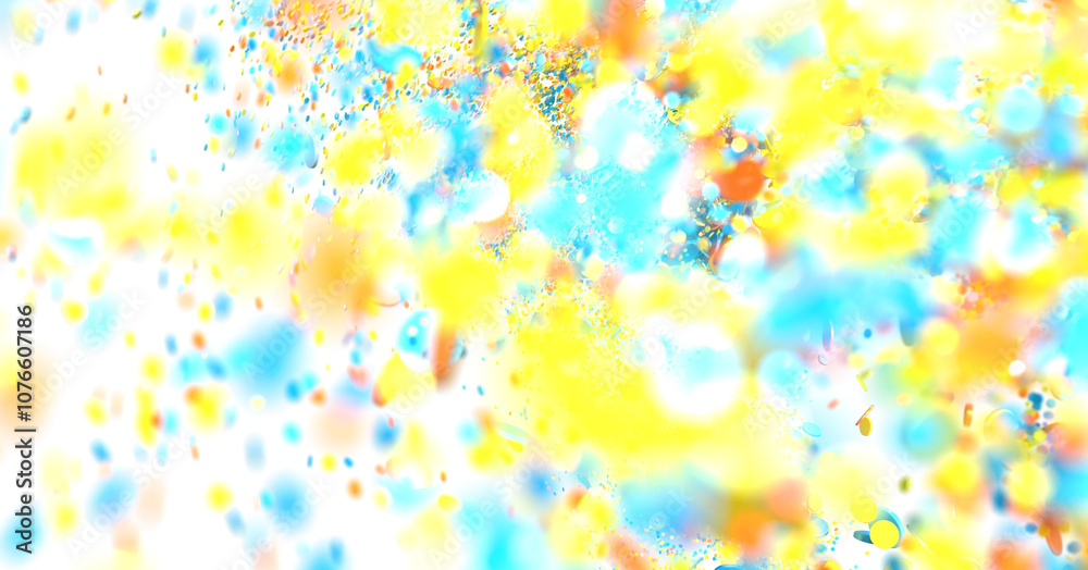 Poster abstract colorful confetti explosion background