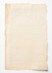 Fototapeta premium Vintage torn parchment paper