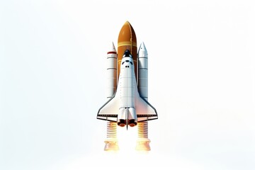 Obraz premium Aircraft vehicle rocket transportation.