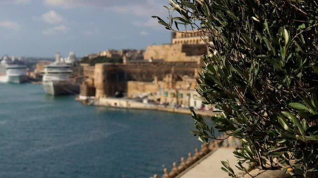 the harbour of valletta malta 4k 25fps video