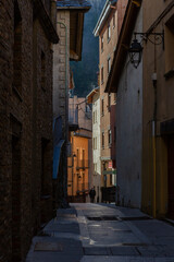 Fototapeta premium old city in Andorra at winter day