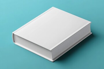 Clean is isolated on a white backdrop in this vector mockup of a white book cover. Generative Ai