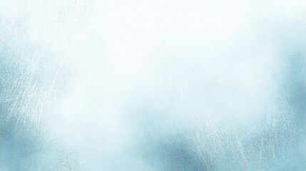 Obraz premium A light blue, frosted windowpane with faint, uneven, white patterns on the glass