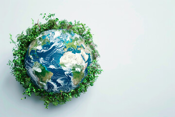 Greeting card with holiday composition for world environment day