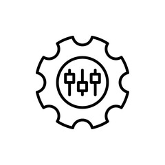 Customized icon Vector flat thin line illustration
