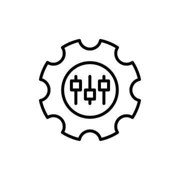 Customized icon Vector flat thin line illustration