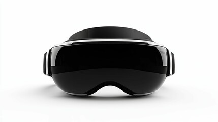 Black and White Ski Goggles with a Shiny Finish