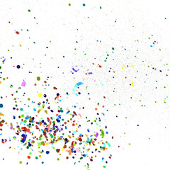 confetti png. Gold confetti falls from the sky. Glittering confetti on a transparent background. Holiday