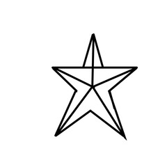 Obraz premium star isolated on white