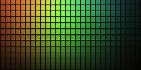 Abstract colorful mosaic background with a gradient of orange, yellow, green and blue.