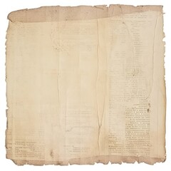 Obraz premium Newspaper ripped paper text publication document.