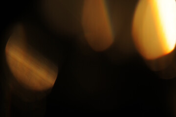 Prismatic Luxury Gold Overlays – High-resolution abstract light and golden bokeh textures....