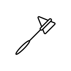 Reflex hammer icon Vector flat thin line illustration