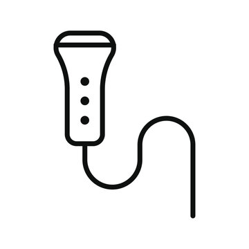 recommend clip art: Ultrasound icon Vector flat thin line illustration