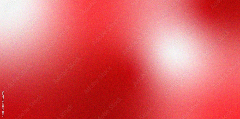 Aufkleber Red noise gradient background with subtle light effect texture. monochrome noisy texture Rough, grunge banner backdrop poster, header cover design. red Gradient backdrop particle texture background.