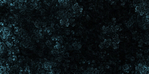 Abstract blue smoke on black background. abstract vintage old surface texture background. Abstract fractal art background motion Fantastic outer view for web design image with place for text Template.