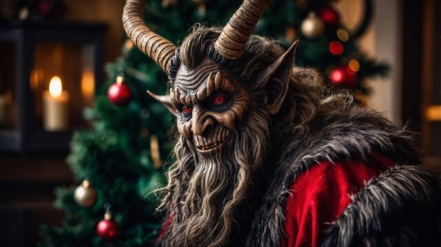 Krampus - Santa's scary helper, the thief of Christmas