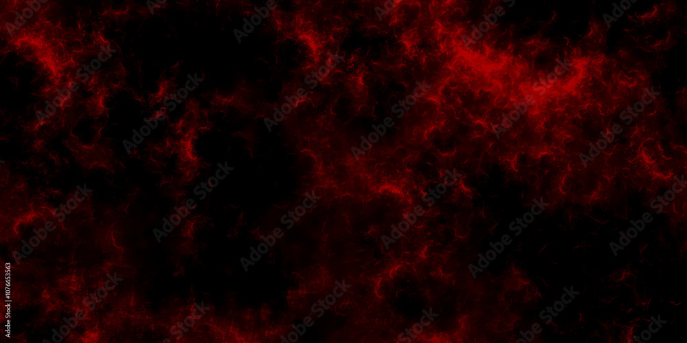 Poster abstract black and red fantasy watercolor background. .freeze motion of red color fire particles spl