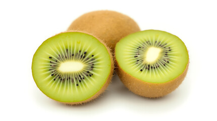 Fototapeta premium Kiwi fruit isolated on white background.