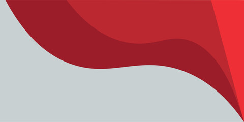 Red curve on a white background vector. Dynamic shapes composition. Creative illustration for poster, web, landing, cover, greeting, EPS 1