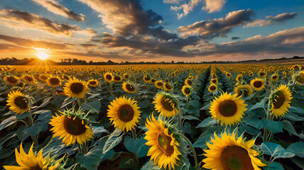 field of sunflowers