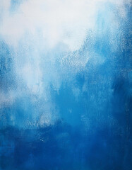 Abstract rough blue and white texture, grungy backdrop.