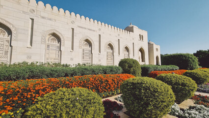 Obraz premium Muscat, Oman, Sultan Qaboos Grand Mosque