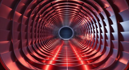 Infinite stacked circles with a 3D layered tunnellike effect