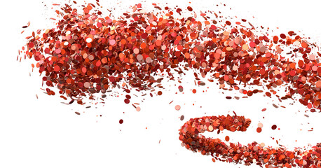 Red Confetti Explosion