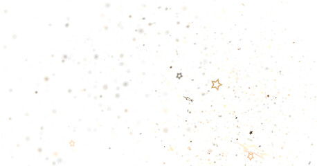 Golden Sparkles Abstract Art