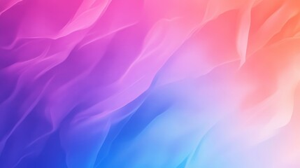 Obraz premium Colorful abstract waves blending pink, purple, and blue hues creating a serene atmosphere ideal for digital backgrounds or art projects