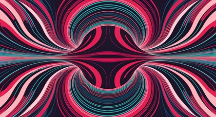 Obraz premium Layered circles forming a dynamic pulsing pattern