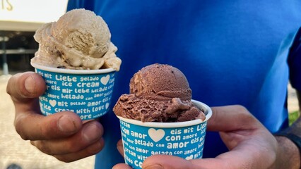ice cream in a bowl