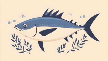 Obraz premium May 2 World Tuna Day, Tuna Fish for Conservation and Awareness , AI GENERAT .