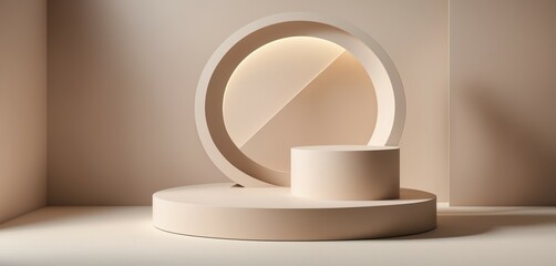 Soft-Toned Podium Scene